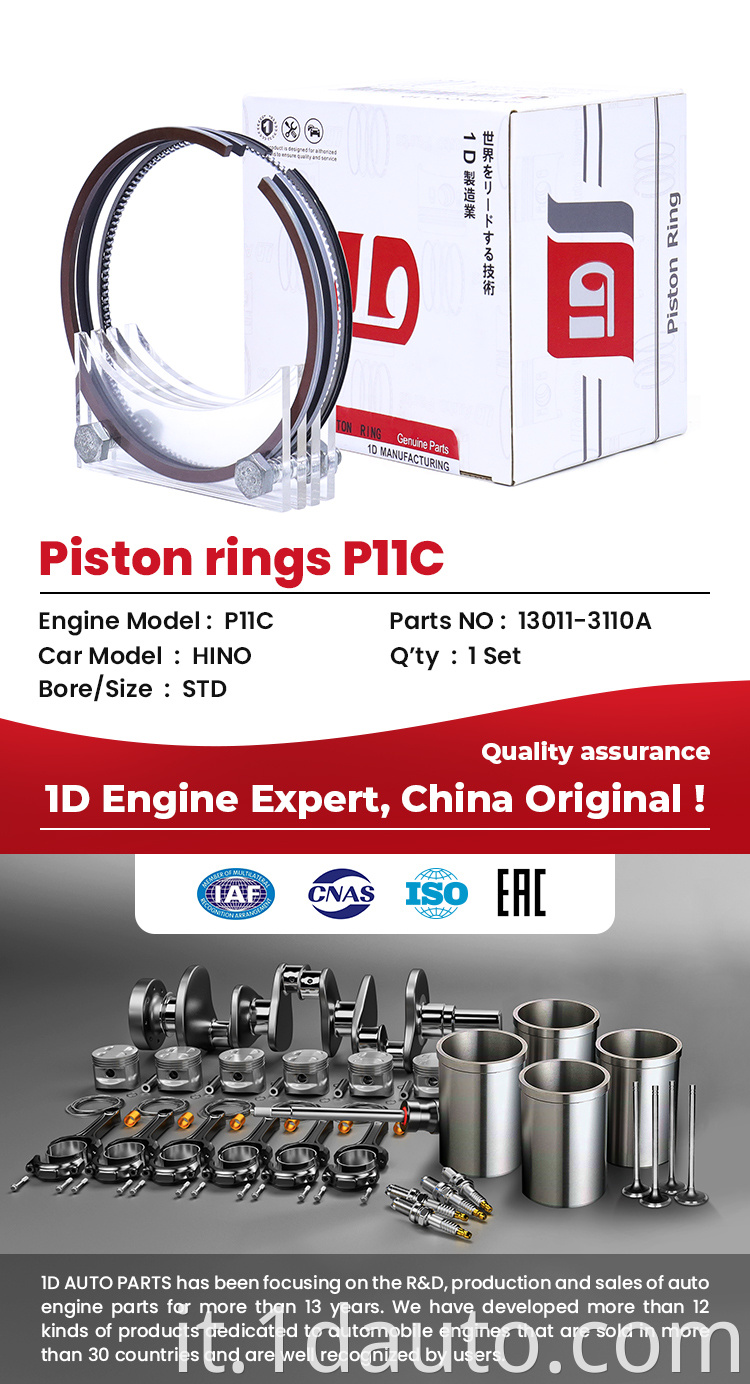 P11C Piston Ring Set